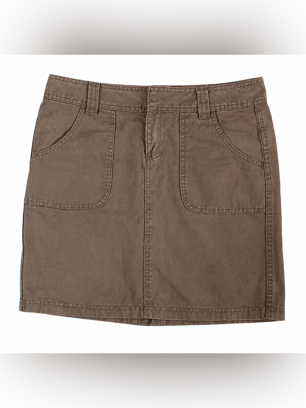 Size 6 Orage Tan Khaki Mini Skirt